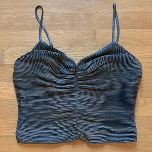 Express Women’s Cropped Shimmering Top Size S